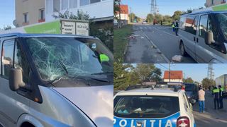 VIDEO Un tată și fiica lui de 15 ani, spulberați pe o trecere de pietoni din Sibiu. Adolescenta a ajuns în stare foarte gravă la spital