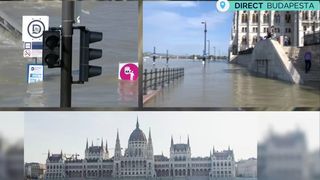 Dunărea a ieșit din matcă la Budapesta