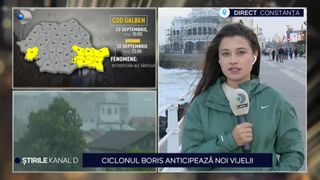VIDEO Ciclonul Boris anticipează noi vijelii. Mai multe zone din țară, sub cod galben de vreme rea