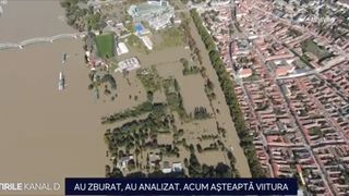 VIDEO Au zburat, au analizat. Acum așteaptă viitura pe Dunăre