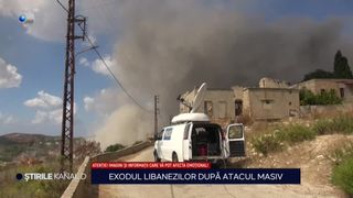 VIDEO Exodul libanezilor după atacul masiv al Israelului