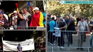 VIDEO Proteste în fața Ministerului Muncii! Sute de oameni, nemulțumiți de legea pensiilor