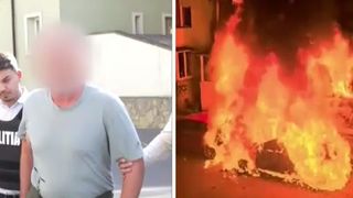 VIDEO Suspectul principal &icirc;n incendiul de la Codlea, prins la Mangalia! De ce ar fi vrut cu adevărat să se răzbune pe proprietarul mașinii: &bdquo;Sunt afectat,&nbsp;mi-a făcut niște daune foarte mari&rdquo;