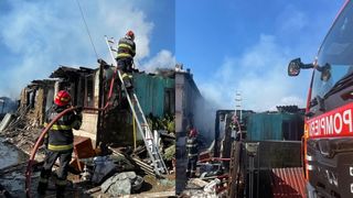 Incendiu de proporții în Argeș. Mai multe proprietăți, afectate semnificativ de flăcări