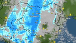 Ciclonul intră în România prin vestul țării