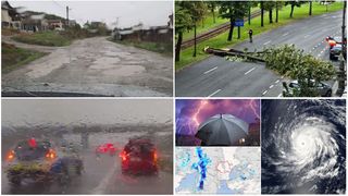 Super-furtuna din România, în imagini. Primele ravagii ale fenomenului meteo extrem