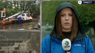 VIDEO Capitala, sub cod portocaliu de ploi abundente