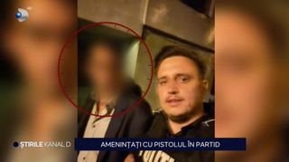 VIDEO Amenințări cu pistolul &icirc;n partid