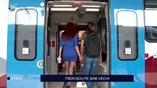 VIDEO Tren nou pe șine vechi