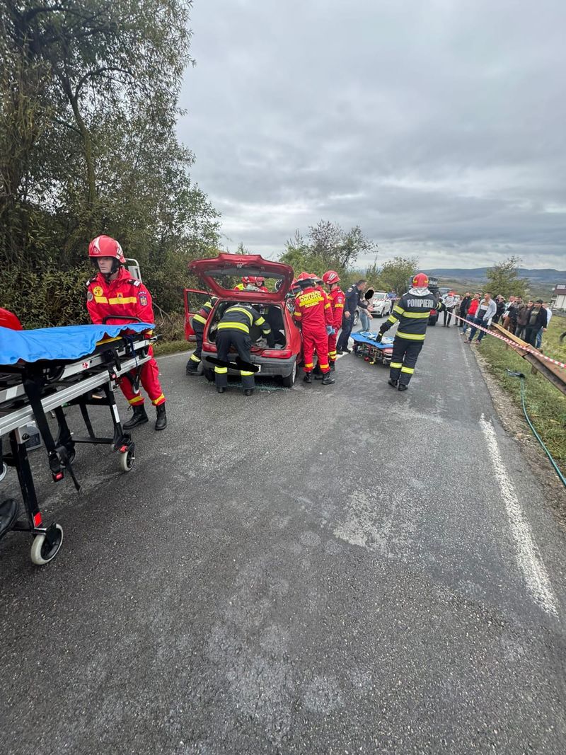 accident bistrita, victime, copii raniti 