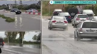 VIDEO Vremea rea a făcut ravagii în județul Constanța. Ploile au adus inundații pe litoral
