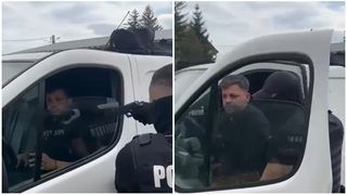 VIDEO Bărbatul care a &icirc;ncercat să jefuiască o bancă, la Iași, a fost prins. Are 37 de ani și e din Dolhasca