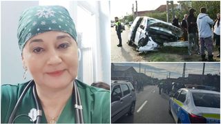 „O minune de om” Ea este Virginia, doctorița de la ATI care a fost aproape strivită cu mașina de o șoferiță! Coincidență stranie, tragicul eveniment s-a produs chiar după ce femeia și-a înmormântat socrul 