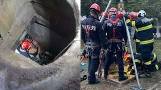 VIDEO Un bărbat a căzut &icirc;ntr-un canal din Sectorul 4. Salvatorii au intervenit de urgență &icirc;n Orășelul Copiilor