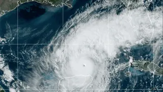 Uraganul Milton, filmat din spațiu