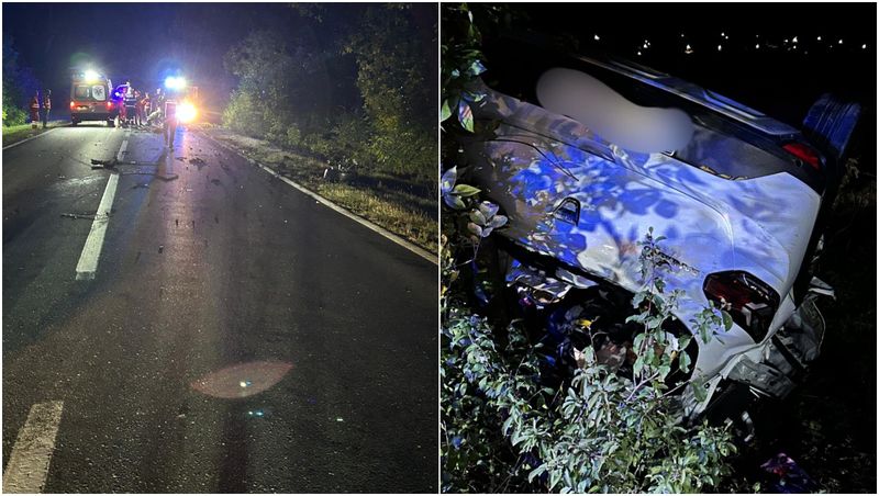 Două persoane au murit într-un accident cumplit în Orlești, Vâlcea
