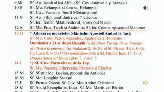 Calendar ortodox octombrie 2024