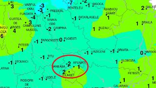 Temperatura resimțită, vineri la ora 7.00