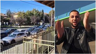 VIDEO Un influencer a oferit benzină pe gratis, la Timișoara, iar zeci de mașini au stat la coadă la stația de alimentare! Polițiștii au intervenit pentru a fluidiza traficul