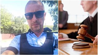 El este Mihăiță, polițistul care a rugat preotul din sat să depună mărturie în favoarea sa, la proces. Planul se pare că a funcționat: "S-a rezolvat"