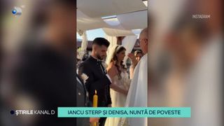 VIDEO &bdquo;Ne unim destinele&rdquo;. Iancu Sterp și Denisa, nuntă de poveste