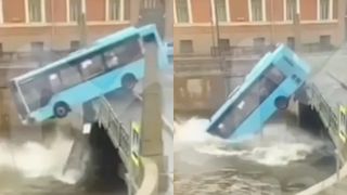 VIDEO Momentul &icirc;n care un autobuz iese de pe șosea și cade &icirc;ntr-un r&acirc;u. Șapte persoane au murit. Ce a pățit șoferul
