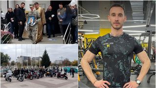 Imagini sfâșietoare de la înmormântarea lui Andrei, tânărul accidentat mortal de fosta iubită, în Galați. A fost condus pe ultimul drum cu onoruri militare: "Cerul e trist"