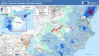 Harta avertizărilor meteo din Valencia