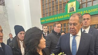 Choe Son Hui și Serghei Lavrov