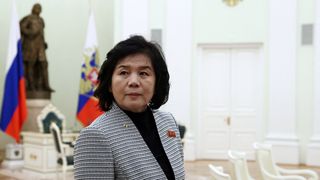 Choe Son Hui și Serghei Lavrov