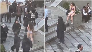 O studentă a fost arestată după ce s-a dezbrăcat și a defilat &icirc;n lenjerie intimă prin campus