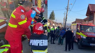 Doi muncitori, prinși sub o placă de beton în timp ce lucrau pe o stradă din Alba. Unul dintre ei, un tânăr de 26 de ani, a murit