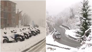 VIDEO Ninsoarea din noiembrie, surpriză chiar și la munte