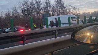 VIDEO Accident &icirc;n lanț cu 12 mașini pe autostrada A3, din cauza poleiului. 26 de victime, a fost activat Planul Roșu de intervenție