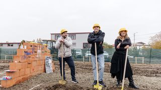 David Popovici, Amalia Enache și Mihai Morar au dat astăzi startul lucrărilor pentru casa celor 11 copii cu nevoi speciale din sectorul 5