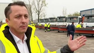 VIDEO Utilajele de deszăpezire, gata să intervină dacă ninge în București