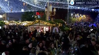 VIDEO S-au deschis Târgurile de Crăciun de la Sibiu și Craiova. Cum arată decorurile