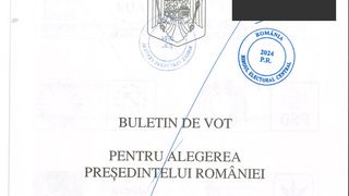 Buletinul de vot la alegerile prezidențiale din 24 noiembrie 2024