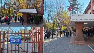 Bucureștenii se înghesuie să voteze. La secțiile de votare din Capitală, cetățenii stau la coadă