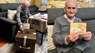 VIDEO La 109 ani, un veteran de război a făcut totul ca să poată alege la prezidențiale. Bătrânul a votat la urna mobilă