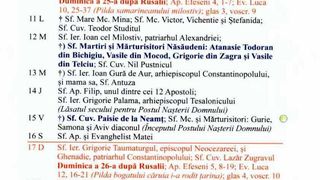 Calendar ortodox noiembrie 2024