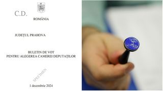 Buletin de vot alegeri parlamentare 2024 Prahova - Camera Deputaților și Senat. Lista candidaților și partidelor