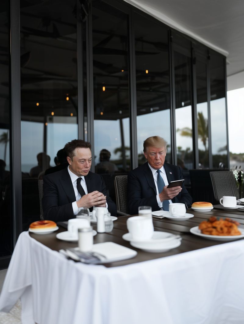 Elon Musk, un oaspete permanent la Mar-a-Lago