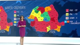 VIDEO Harta politică a României după alegerile de duminică. PSD, pe locul 1 după parlamentare 
