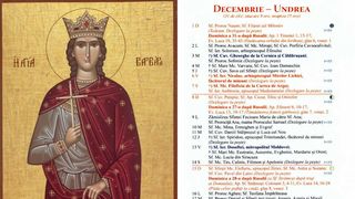 Ce sărbătoare este în Calendarul Ortodox pe 4 decembrie 2024? Această mare Sfântă a fost ucisă cu sabia chiar de către tatăl ei