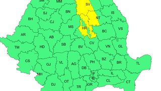 cod galben zapada, vant puternic, ploi 