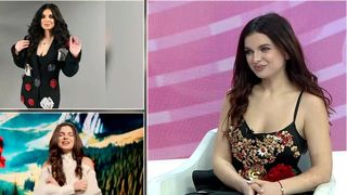 Ana-Maria Ababei în platoul Știrilor Kanal D