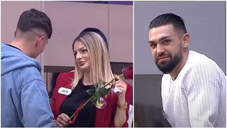 VIDEO Daniel, reacție surprinzătoare după ce Dorobanțu i-a oferit un trandafir Juliei. Noul concurent este gelos: "Zici că ești mama lui"