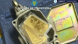 VIDEO Un bărbat a vrut să părăsească țara cu 42 de lingouri din aur ascunse &icirc;n bagaj. A fost prins &icirc;n aeroportul din Timișoara
