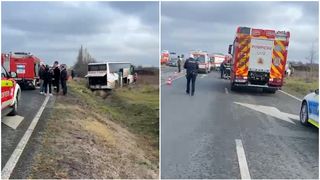 Șoferul unui autocar a murit după ce i s-a făcut rău la volan, în Timiș. Cei 25 de pasageri, inclusiv doi copii, la un pas de tragedie